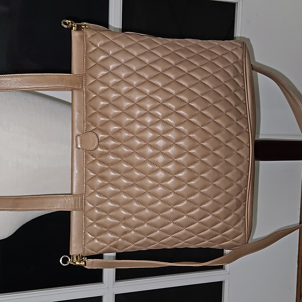 2025 New Original Design Beige Faux Leather Tote Crossbody Bag main image 0